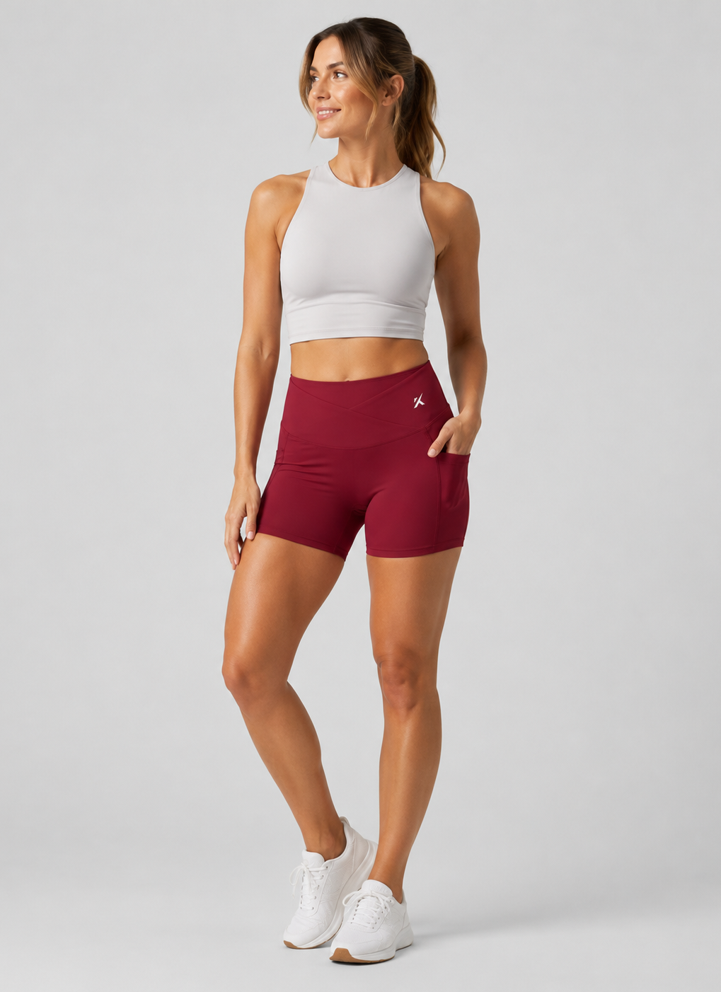 Women’s High Rise Pocket Yoga Shorts